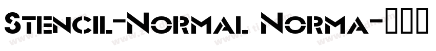 Stencil-Normal Norma字体转换